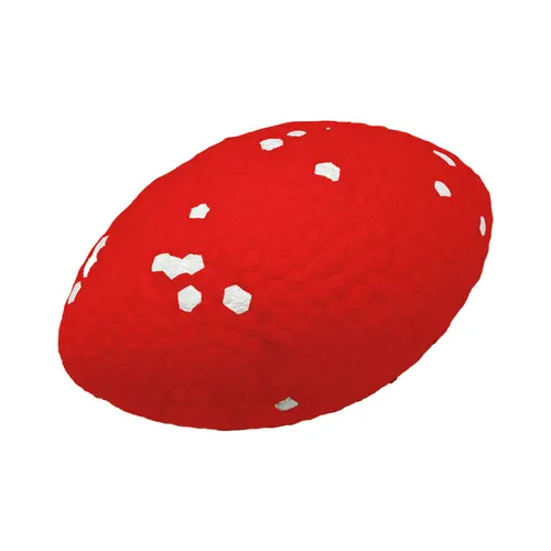 Extérieur malin：Jouet pour chien ballon de rugby rouge Bubimex Ultra Strong - 10 x 6 cm