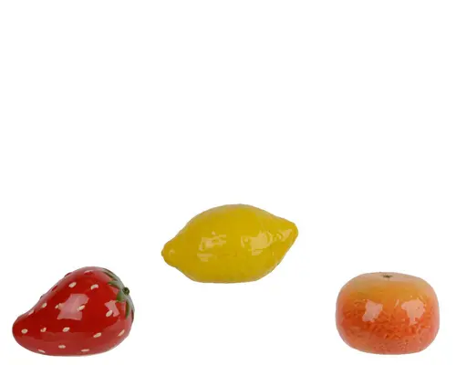 Accessoire au jardin：Fruit décoratif en porcelaine - Ø 9 x H 6,5 cm