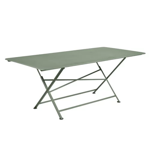 Jardin en douceur:Table pliante rectangulaire en acier coloris cactus Cargo Fermob - 190 x 90 x 74 cm