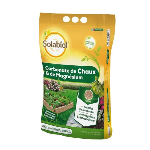 Une touche pratique au jardin：Carbonate de chaux et de magnésium 10 kg