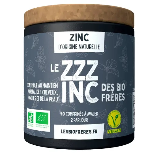 Nature utile:Zinc d’origine naturelle Les bio frères Le Zzzinc - 90 comprimés