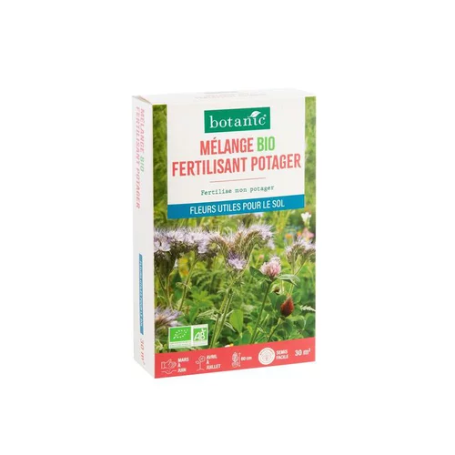 Utile extérieur：Mélange de graines fertilisant pour potager bio botanic® - graines à semer (30 m²)