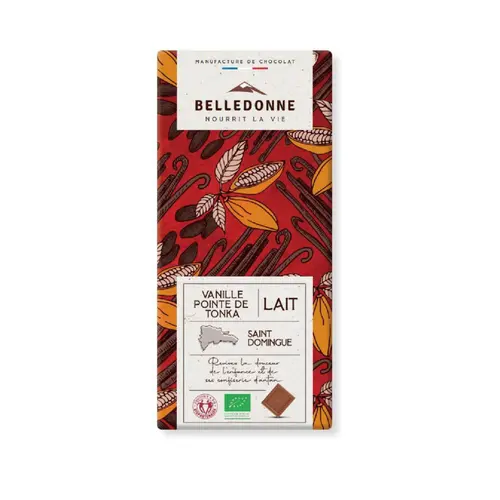 Pour profiter pleinement de l’extérieur:Tablette au chocolat au lait et vanille tonka Belledonne - 100 g