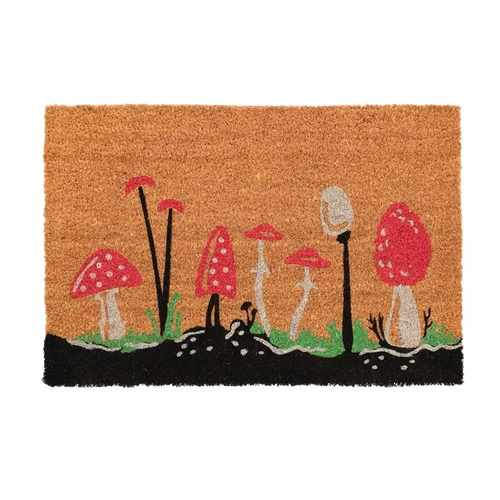 Sélection au jardin:Paillasson coco champignons taille M - 60 x 40 cm