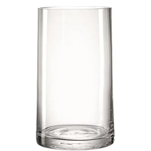 Qualité jardin：Vase en verre transparent Novara - H 26 cm