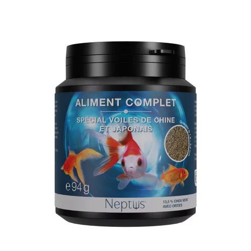 Maison & jardin：Aliment complet pour voiles de chine et poissons japonais granulés coloris multicolore Neptus – 200 ml