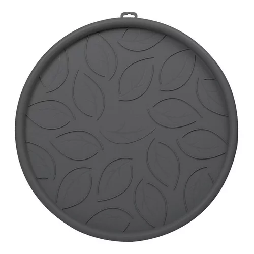 Un choix pratique pour l’extérieur：Soucoupe à roulettes gris anthracite Ø 45 cm