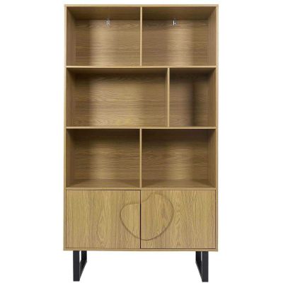 Bibliothèque en mdf et métal Calypso