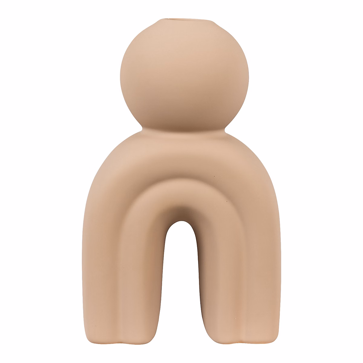 Bougeoir en céramique marron élégant | 10 – 5x6 – 5 × 17 cm pour une ambiance chaleureuse