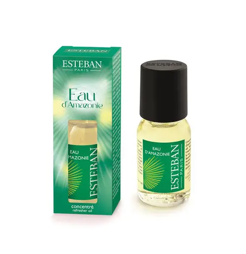 Pour mieux aménager vos extérieurs:Concentré de parfum en flacon compte-goutte Eau d'Amazonie Esteban - 15 ml