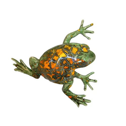 Pour votre jardin：Statue de jardin grenouille H 21 cm