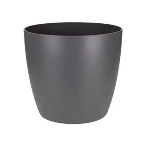 Pratique dehors:Cache-pot en polypropylène Elho Brussels rond anthracite - Ø 30 cm