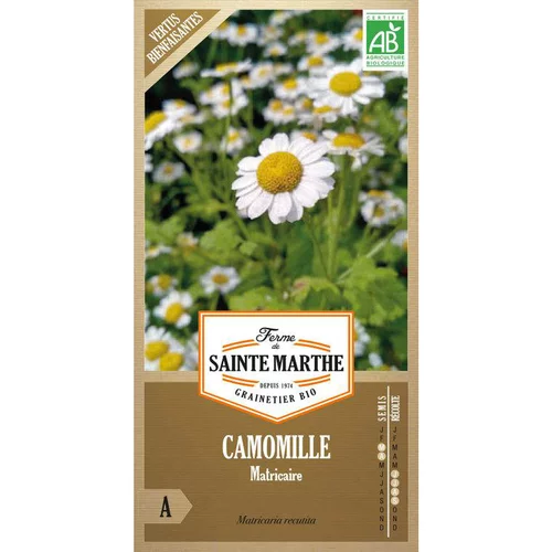 Choix jardin：Graines de camomille matricaire bio Ferme de Sainte Marthe - graines à semer