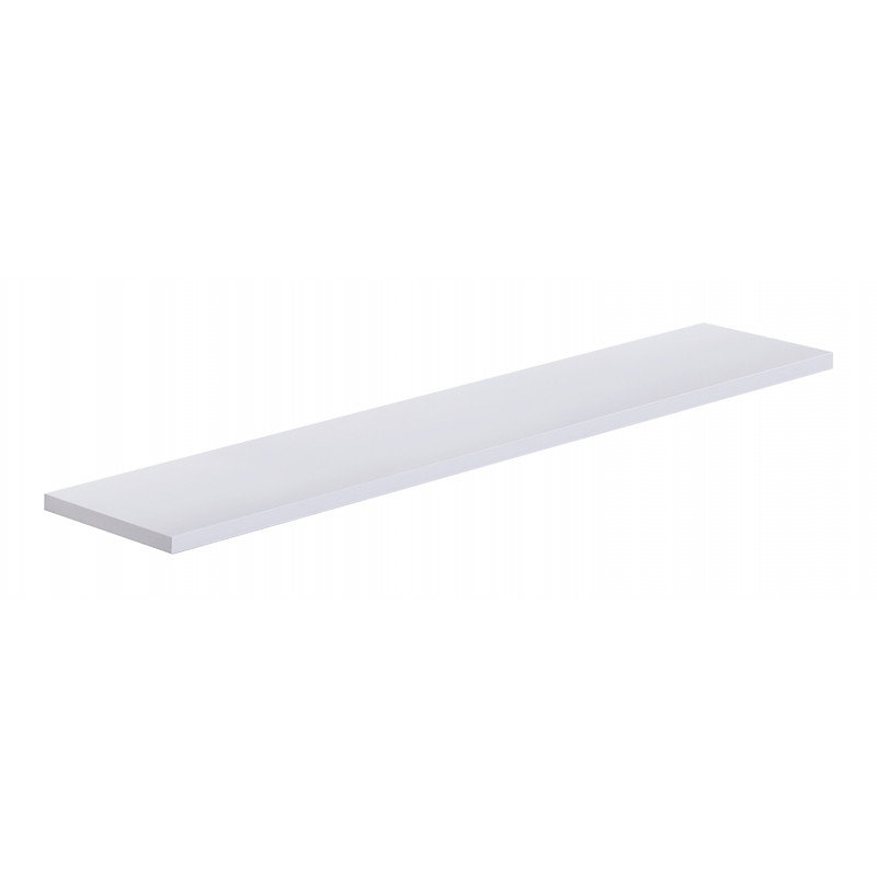 Étagère murale en bois blanc – 76 × 15,5 × 1,8 cm, Smart