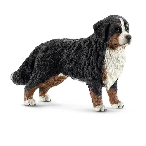 Pratique jardin:Figurine Bouvier Bernois femelle Série Animaux de la Ferme 8x2,5x5 cm
