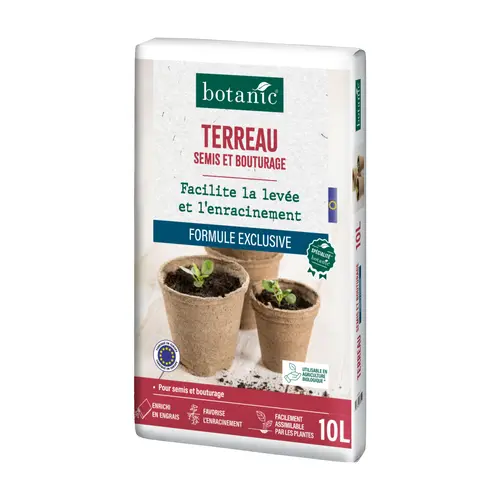 Solution extérieure：Terreau pour semis et bouturage botanic® 10 L