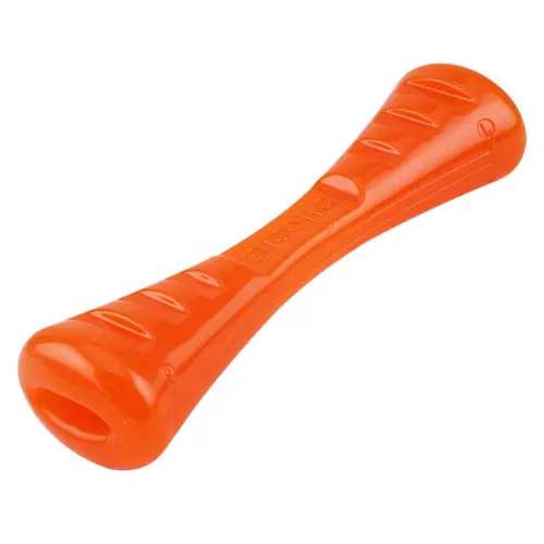 Conçu pour le jardin：Jouet pour chien en caoutchouc coloris orange bâton Bionic Urban Stick - Taille L