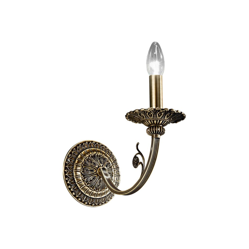 Kolarz PISANI Bougie Applique Murale Laiton Antique