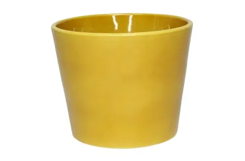 Une solution pratique pour l’extérieur:Cache-pot pour aromatiques coloris rose en céramique - Ø 11 x 10 cm