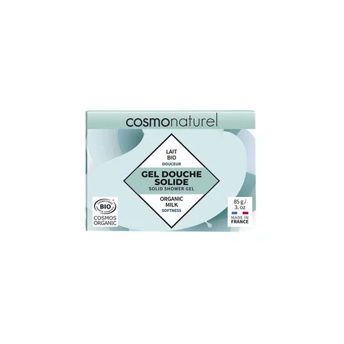 Extérieur fonctionnel：Gel douche solide bio Cosmo Naturel lait - 85 g