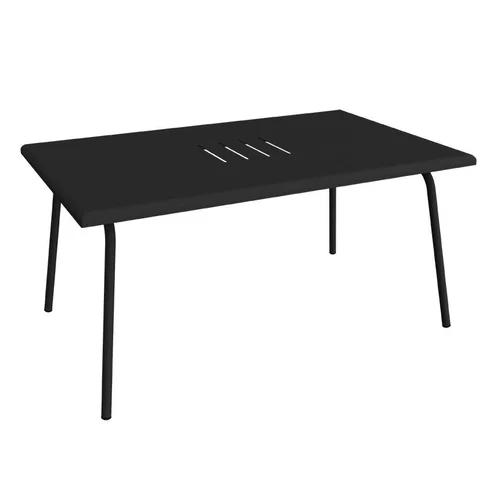Pour personnaliser votre jardin：Table basse rectangulaire Monceau coloris gris en acier Fermob - 92 x 57 cm