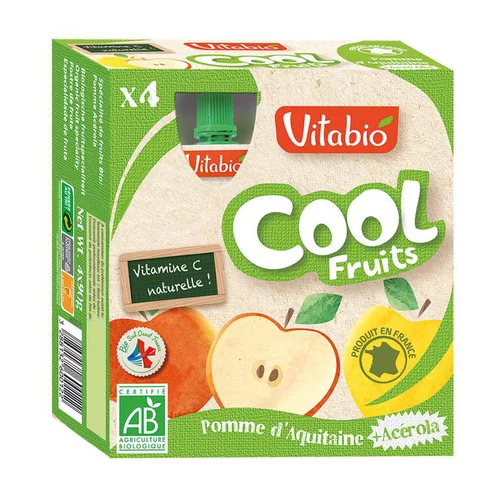 Facile jardin:Cool Fruits bio pomme 4 x 90 g