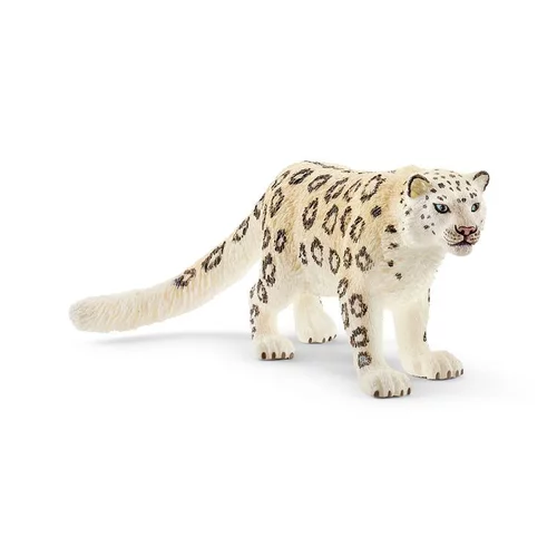 Jardin fonctionnel：Figurine Léopard des neiges plastique 10,5x3,3x3,9 cm à partir de 4 ans