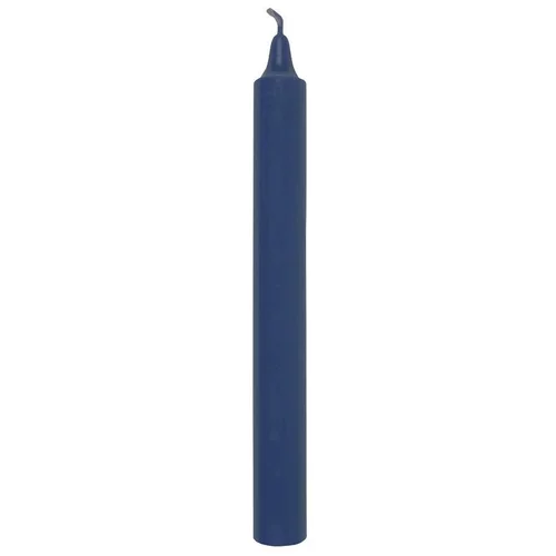 Jardin & idées：Bougie droite teintée dans la masse bleue L’Atelier de Denis - Ø 2,1 x H 20 cm