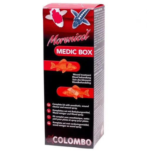 Jardin à vivre:Medicament pour poissons Morenicol efficace - COLOMBO BASSIN Medic Box - 120ml