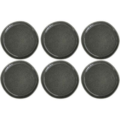 Assiette en grès vert Black Forest (Lot de 6) (Assiette plate - 21 cm)