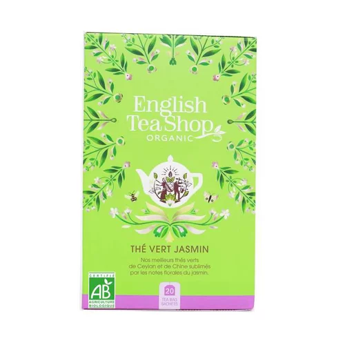 Le choix jardin：Thé vert bio au jasmin English Tea Shop - 20 sachets
