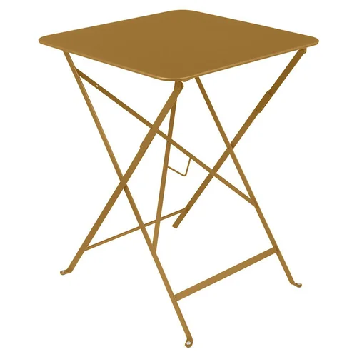 Espace vert pratique:Table pliante Bistro coloris pain d'épices en acier Fermob - 57 x 57 x 74 cm