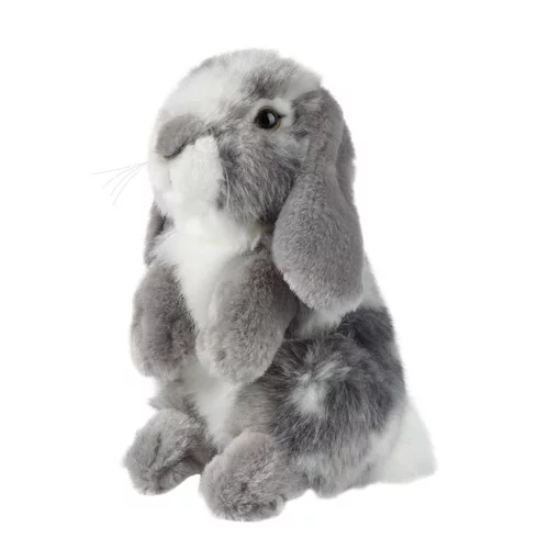 Idée pour le jardin：Lapin gris assis Living Nature - 18 cm