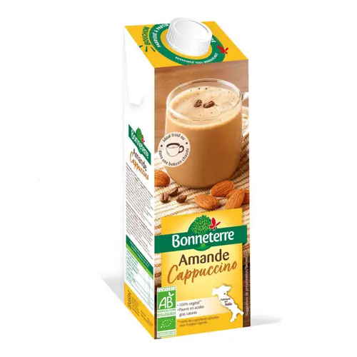 Une touche pratique au jardin：Boisson végétale amande cappuccino bio Bonneterre - 1 L