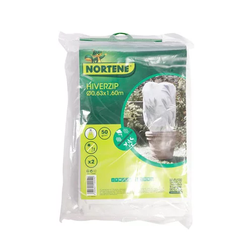 Pour la maison et l’extérieur:Lot de 2 voiles d'hivernage Hiverzip Nortène - Ø 0,63 x 1,6 m