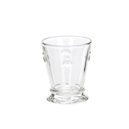 Espace vert utile：Verre haut gobelet long drink en verre transparent avec motif abeille Bastide Diffusion - 31 cl