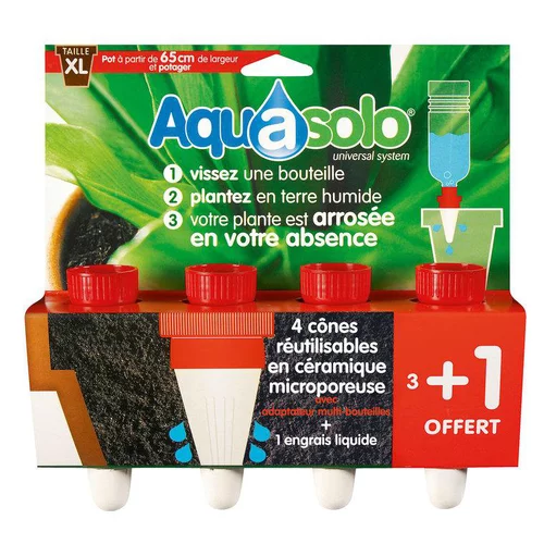 Jardin confort:Aquasolo rouge extra large x4