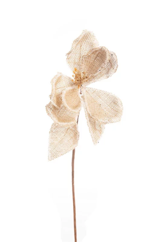 Solution extérieur:Tige de Magnolia en jute marron - Ø 10 x 76 cm
