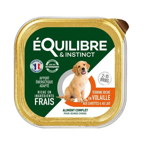 Nature au jardin:Aliment humide pour chiot en barquette de 150 g
