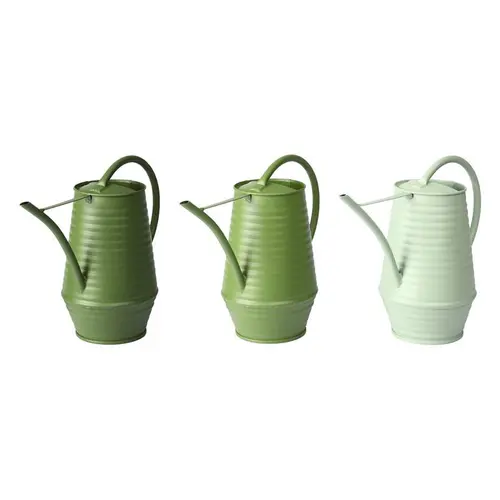 Simple au jardin：Arrosoir d’intérieur vert en fer galvanisé - 24,7 x 10,6 x 18,6 cm