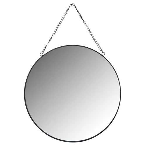 Qualité extérieur:Miroir rond en métal noir - Ø 32 cm