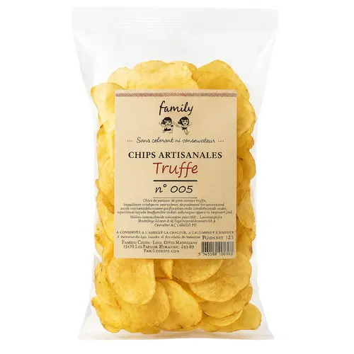 Jardin & confort:Chips artisanales à la truffe n°005 Family Chips - 125 g