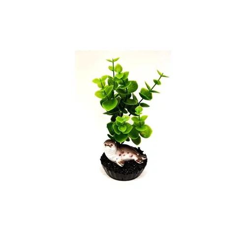 Essentiel pratique：Décor avec phoque multicolore 6 x 13 cm