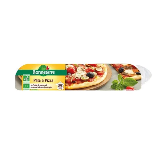 Jardin à adopter:Pâte à pizza bio Bonneterre prête à dérouler – 260 g