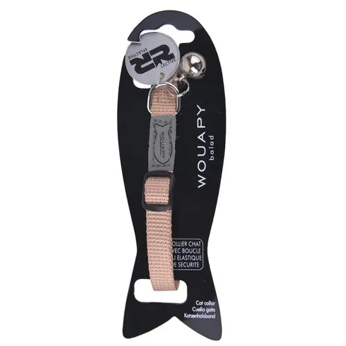 Pour un jardin plus agréable:Collier pour chat en nylon coloris beige Wouapy Basic Line - Taille unique