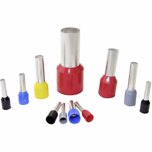 Embout de câble isolé partiel 25 mm² – manche 18 mm, noir, 250018T.