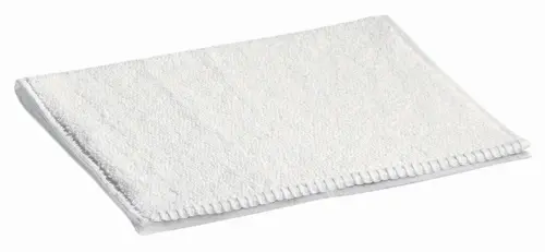 Pour créer votre espace extérieur:Serviette invité en coton coloris blanc Vivaraise Bora - 50 x 30 cm