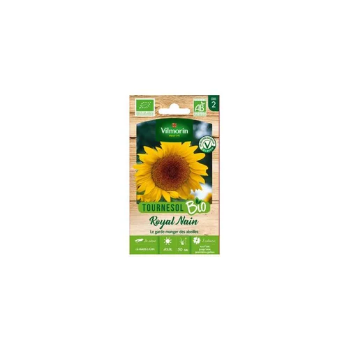 Une idée pour le jardin:Tournesol Royan Nain Bio Vilmorin - graines à semer