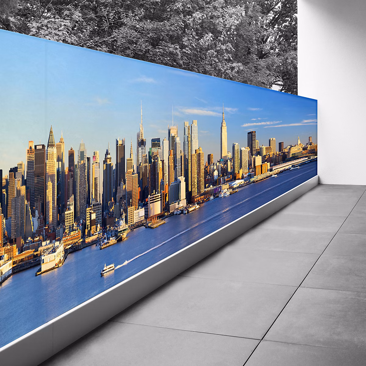 Brise vue Trompe l'oeil – 120 × 540 cm | New york 3617689699059