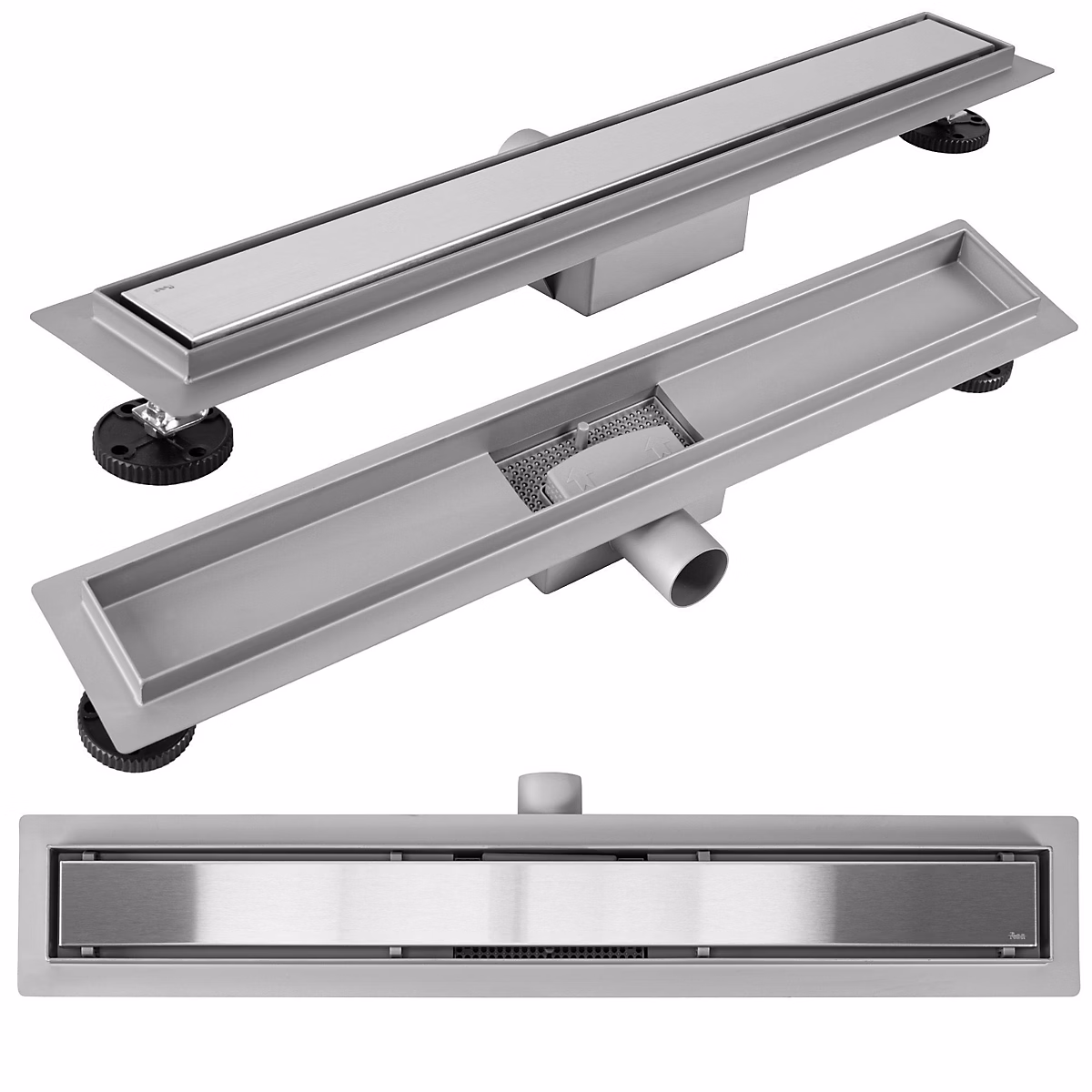 Drain Linéaire Rea Neox 70 Brush Steel – Réf. DQJVAIIKN8927269024